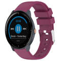 For Garmin Vivoactive3 Music 20mm Smooth Solid Color Silicone Watch Band(Burgundy)