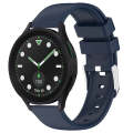 For Samsung Galaxy watch 5 Golf Edition 20mm Smooth Solid Color Silicone Watch Band(Midnight Blue)