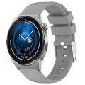 For Huawei Watch GT3 42mm 20mm Smooth Solid Color Silicone Watch Band(Grey)