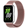 For Samsung Galaxy Fit 3 Milanese Metal Steel Mesh Watch Band(Pink)