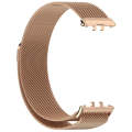 For Samsung Galaxy Fit 3 Milanese Metal Steel Mesh Watch Band(Rose Gold)