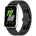 For Samsung Galaxy Fit 3 SM-R390 One Bead Stainless Steel Metal Watch Band(Black)