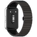 For Samsung Galaxy Fit 3 SM-R390 One Bead Stainless Steel Metal Watch Band(Black)