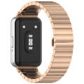 For Samsung Galaxy Fit 3 SM-R390 One Bead Stainless Steel Metal Watch Band(Rose Gold)