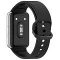 For Samsung Galaxy Fit 3 SM-R390 Solid Color Buckle Silicone Watch Band(Black)