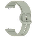 For Samsung Galaxy Fit 3 SM-R390 Solid Color Buckle Silicone Watch Band(Gray Green)