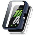 For Samsung Galaxy Fit 3 SM-R390 PC + Tempered Glass Film Integrated Watch Protective Case(Midnig...