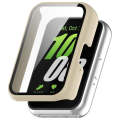 For Samsung Galaxy Fit 3 SM-R390 PC + Tempered Glass Film Integrated Watch Protective Case(Ivory ...