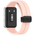 For Samsung Galaxy Fit 3 SM-R390 Magnetic Folding Buckle Silicone Watch Band(Pink)