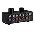 B016 6 Input 1 Output Audio Signal Source Selection Switcher, Output Volume Adjustment Control RC...