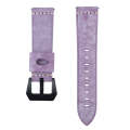 22mm Leather Watch Band For Huawei Watch GT2e / GT2 46mm(Purple)