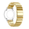 22mm For Huawei Watch GT2e GT2 46mm A Flat Buckle Stainless Steel Watch Band (Golden)