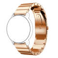 22mm For Huawei Watch GT2e GT2 46mm A Flat Buckle Stainless Steel Watch Band (Rose Gold)