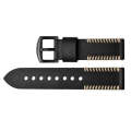 22mm For Huawei Watch GT2e GT2 46mm Leather Watch Band(Black)