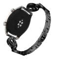 22mm For Huawei Watch GT2e GT2 46mm Sun Moon Star Aluminum Alloy Watch Band(Black)