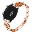 22mm For Huawei Watch GT2e GT2 46mm Sun Moon Star Aluminum Alloy Watch Band(Rose Gold)