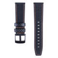 22mm For Huawei Watch GT2e GT2 46mm Carbon fiber Leather Watch Band(Orange)