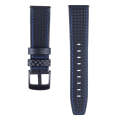 22mm For Huawei Watch GT2e GT2 46mm Carbon fiber Leather Watch Band(Blue)