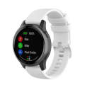 For Garmin Vivoactive 4 22mm Silicone Watch Band(White)