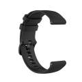 For Garmin Vivoactive 4 22mm Silicone Watch Band(Black)