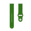 22mm For Huawei Watch GT2e / GT2 46mm Reverse Buckle Wave Silicone Watch Band(Green)