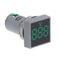 AD101-22VMS Mini AC 50-500V Voltmeter Square Panel LED Digital Voltage Meter Indicator(Green)
