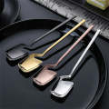 Stainless Steel V-shaped Wall Hanging Design Simple Coffee Spoon Fork Creative Long Handle Stirri...