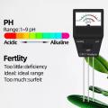 2 in 1 Soil PH Meter Fertility Tester Instrument Gardening Tools with 3 Probes