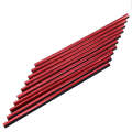 10 PCS Car Interior Mouldings Decorative Air Conditioning Outlet U-shaped Bright Strip Clip(Red)