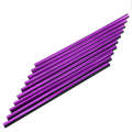 10 PCS Car Interior Mouldings Decorative Air Conditioning Outlet U-shaped Bright Strip Clip(Purple)