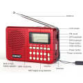 3 PCS HABONG KK-170 Portable 21 Bands FM/AM/SW Radio Rechargeable Radio Receiver Speaker,  Suppor...