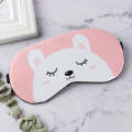 Cartoon Animal Cute Sleep Eye Mask Eyeshade Cover Massage Relax Eye Mask(Pink Rabbit)