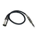 6.35mm Caron Male To XLR 2pin Balance Microphone Audio Cable Mixer Line, Size:5m