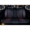 Universal PU Leather Car Seat Cover Black Red Deluxe