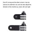 Different Direction Long Adapter TELESIN Screw Adapter Adjustment Arm For GoPro Hero12 Black / He...