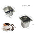 Stainless Steel Coffee Grounds Bucket Coffee Box, Specification:Large