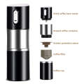 Rechargeable Portable Travel Coffee Grinder Automatic Espresso Machine Coffee Maker(Black)