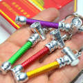 2 PCS Candy-colored Aluminum Keychain Small Pipe Random Color Delivery