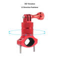 Aluminum Alloy Bicycle Mounting Bracket Bicycle Clip For Action Camera(Red)