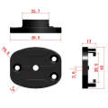 4 Holes Aluminum Quick Release Tripod Mount Base For Sports Camera, Color: Black Embedded Nut