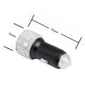 Diamond Car Dual USB Charge Mobile Phone Safety Hammer Charger(White)