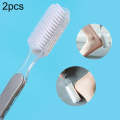 2 PCS Health Care Foot Tool Dead Skin Remover Brush Double-Sided Feet Grinding Stone Manual 4 In ...