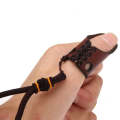 Outdoor Traditional Bow and Arrow Shooting Protective Gear Mongolian Leather Fingerstall, Random ...