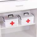 Family Multi-layer Emergency Medicine Storage Box Household Plastic Box, Size: L(White)