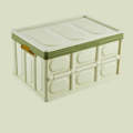 Car Trunk Storage Box Foldable Car Plastic Storage Box, Size:L(Green)