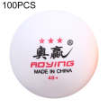 ROYING 100 PCS Professional ABS Table Tennis Training Ball, Diameter: 40mm, Specification:White 3...