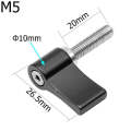 Aluminum Alloy Fixing Screw Action Camera Positioning Locking Hand Screw Accessories, Size:M5x20m...