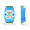 Waveshare RS485-HUB-8P Industrial-grade Isolated 8-ch RS485 Hub, Rail-mount Support, Wide Baud Ra...