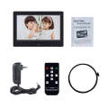 DPF-706-2.4G 7 inch Digital Photo Frame LED Wall Mounted Advertising Machine, Plug:US Plug(Black)