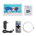 DPF-106 10.1 inch Digital Photo Frame LED Video Advertising Machine, Plug:UK Plug(White)